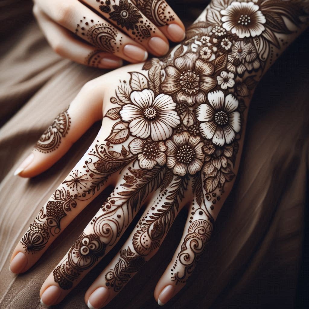 floral mehndi