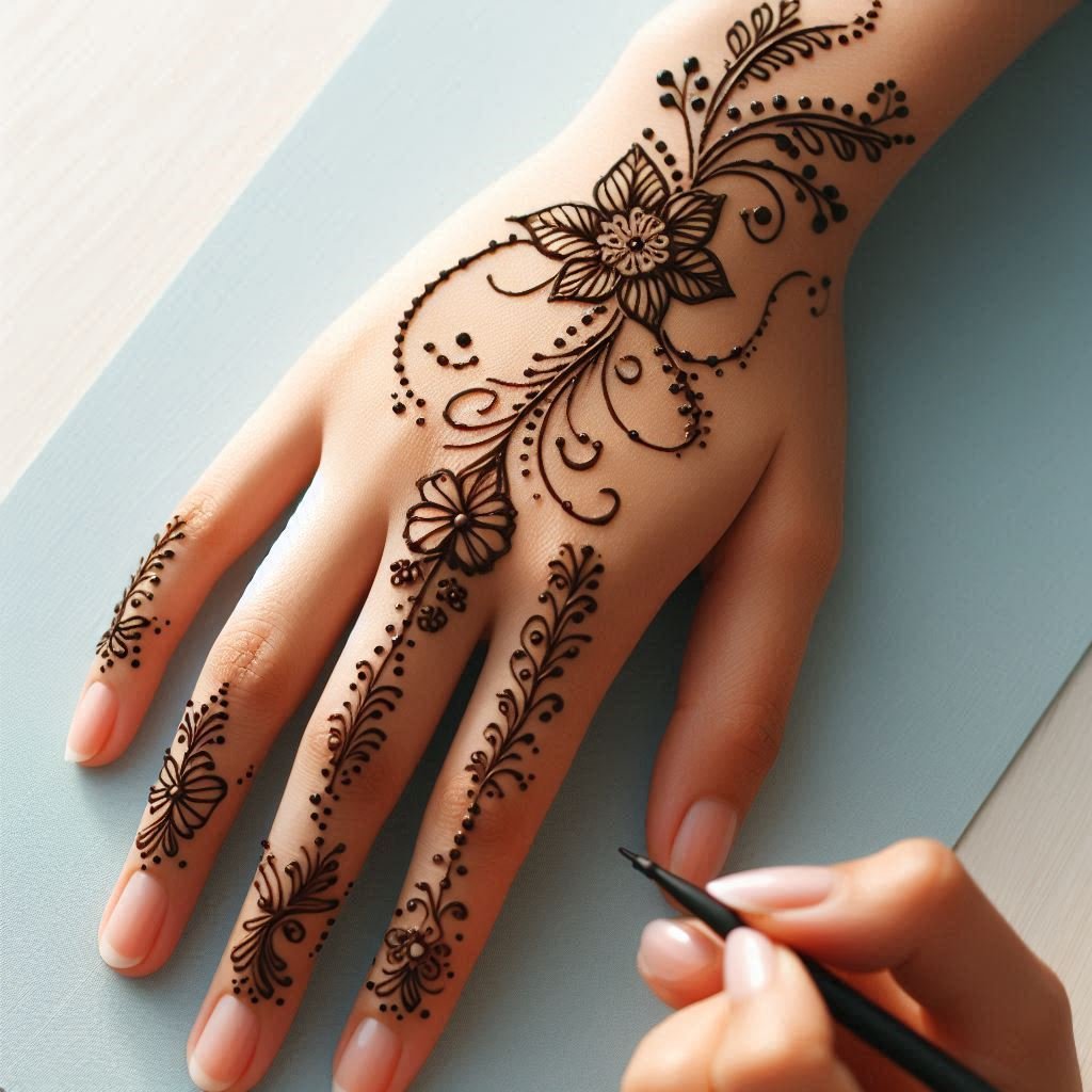 simple mehndi design