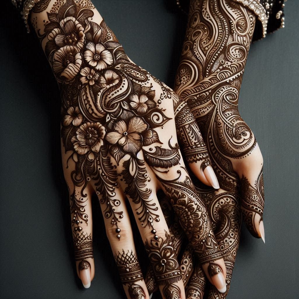 Arabic Bridal Mehendi Design