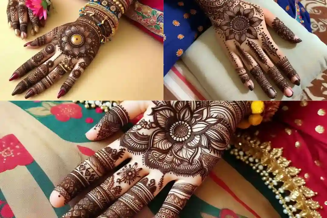 Easy Mehndi design for kids featuring simple and beautiful patterns for little hands