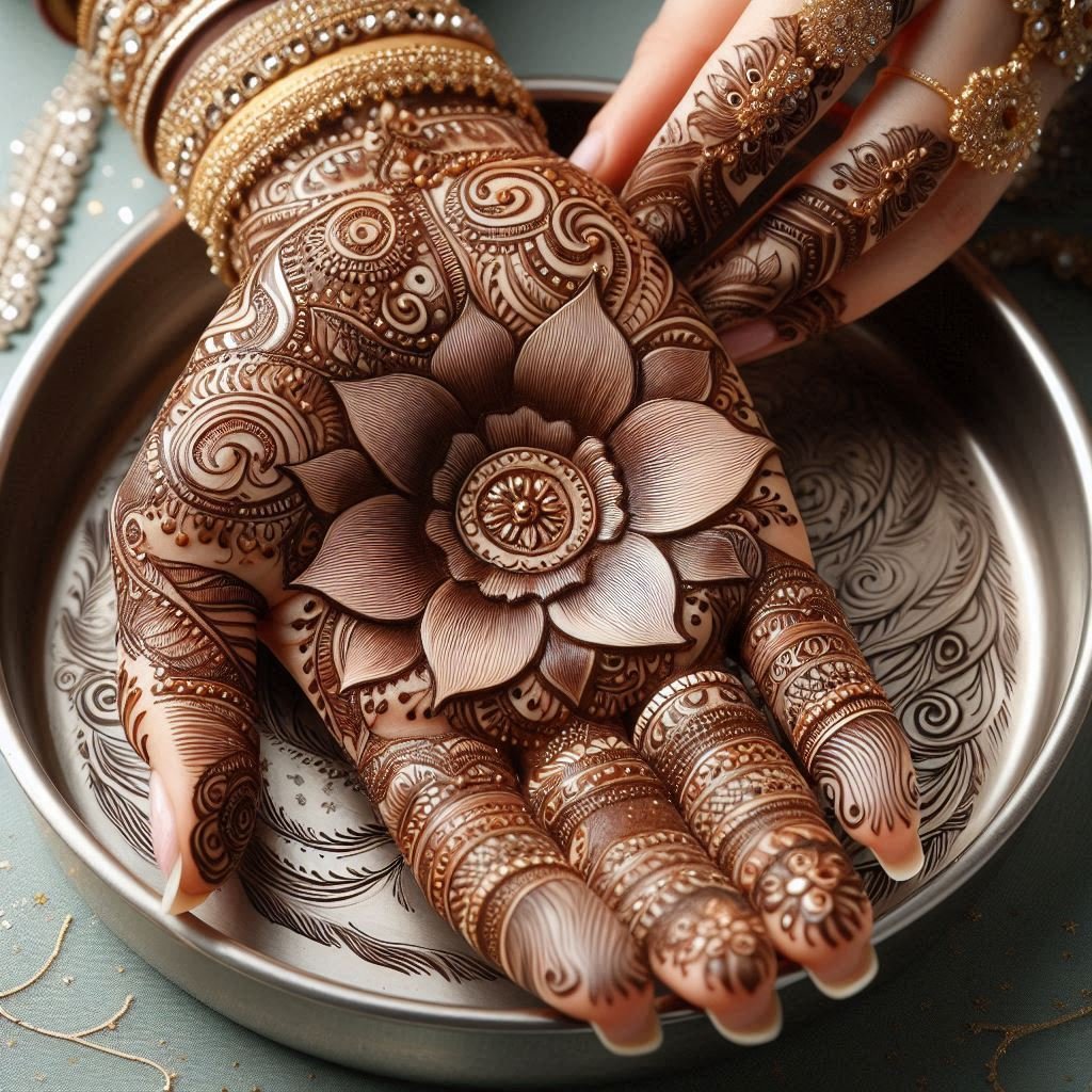 Modern karva chauth mehndi designs