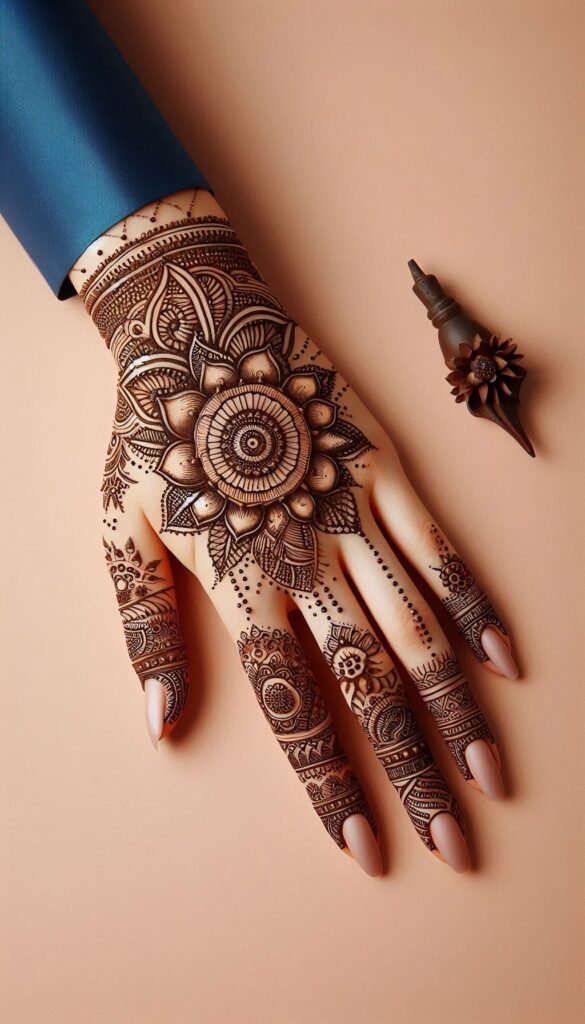 Royal Front Hand Mehndi Design