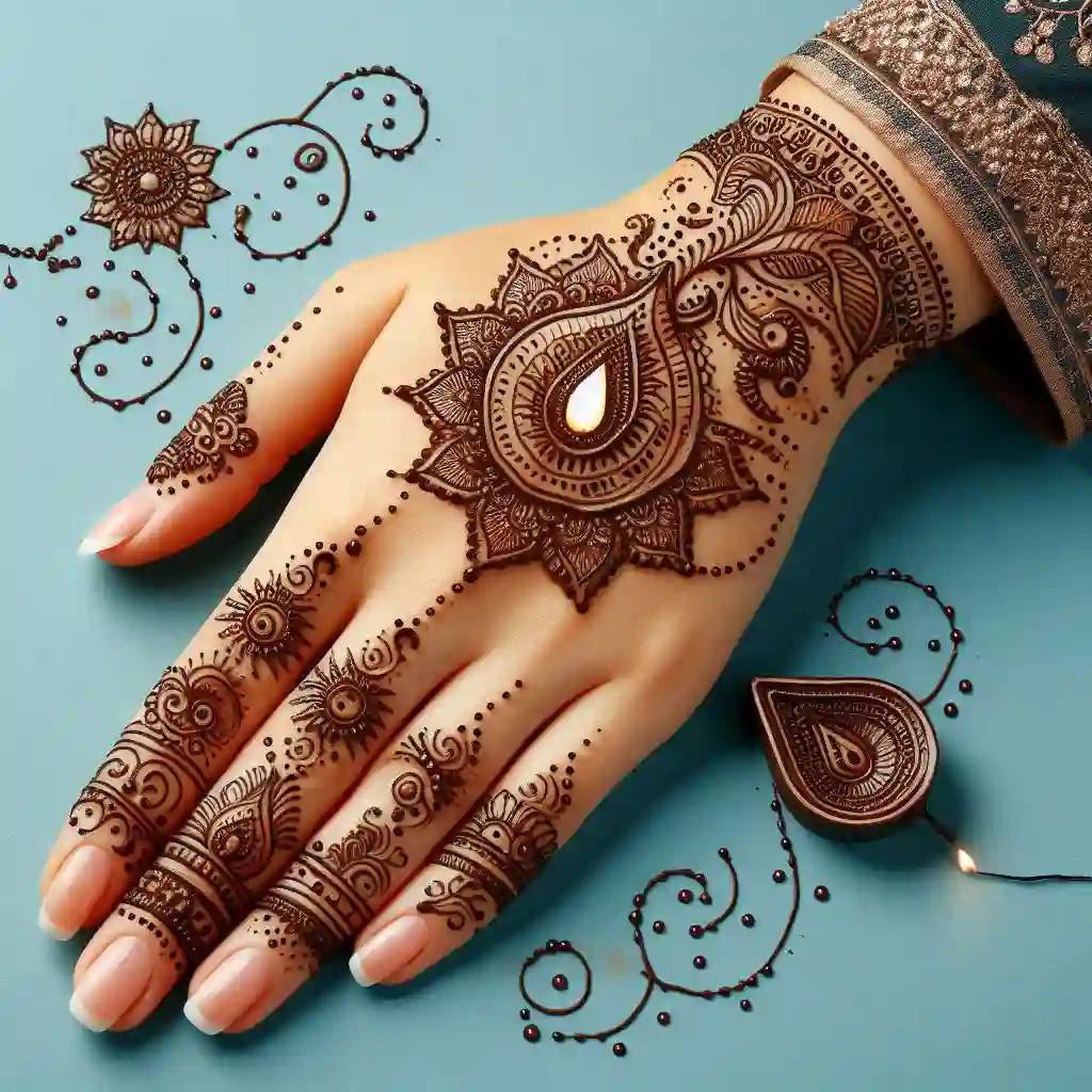 Diwali mehndi design