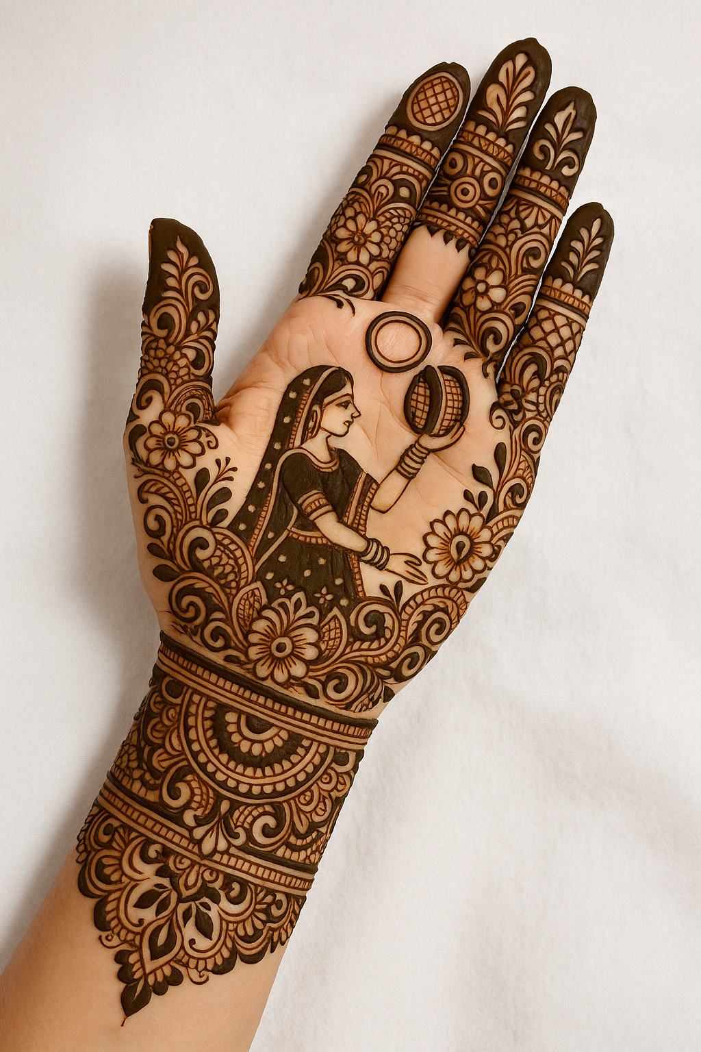 karwa chauth mehndi design 2025