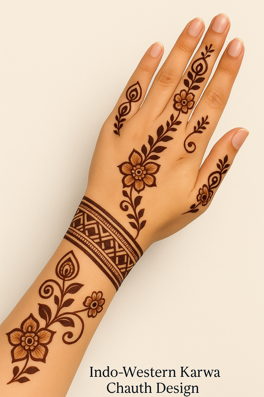 karwa chauth mehndi design 2025