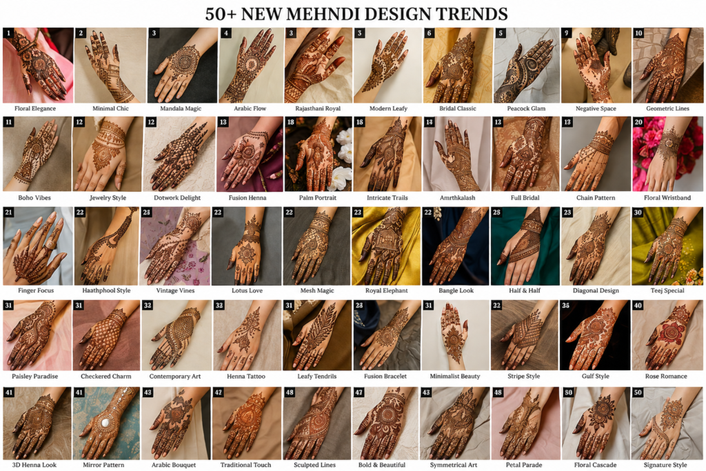 New Mehndi Design Gallery in 2026: Embrace the Latest Trends in Mehndi Art