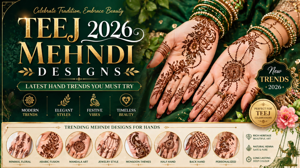 Teej 2026 Mehndi Designs: Latest Hand Trends You Must Try This Festive Season