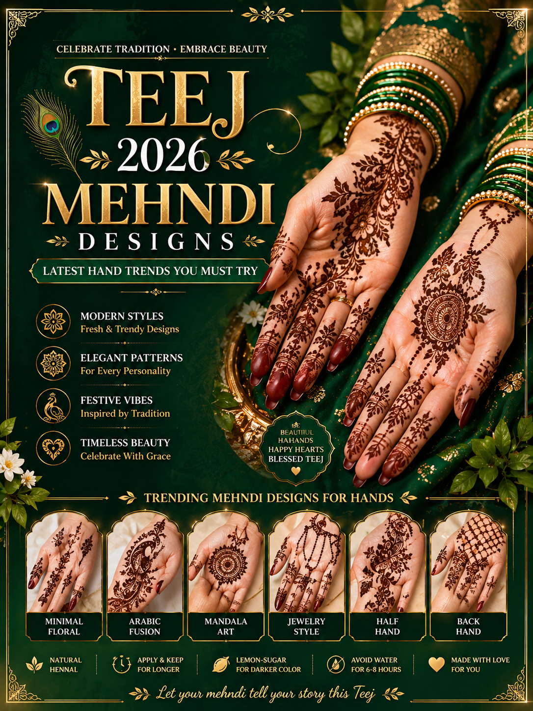teej mehndi designs