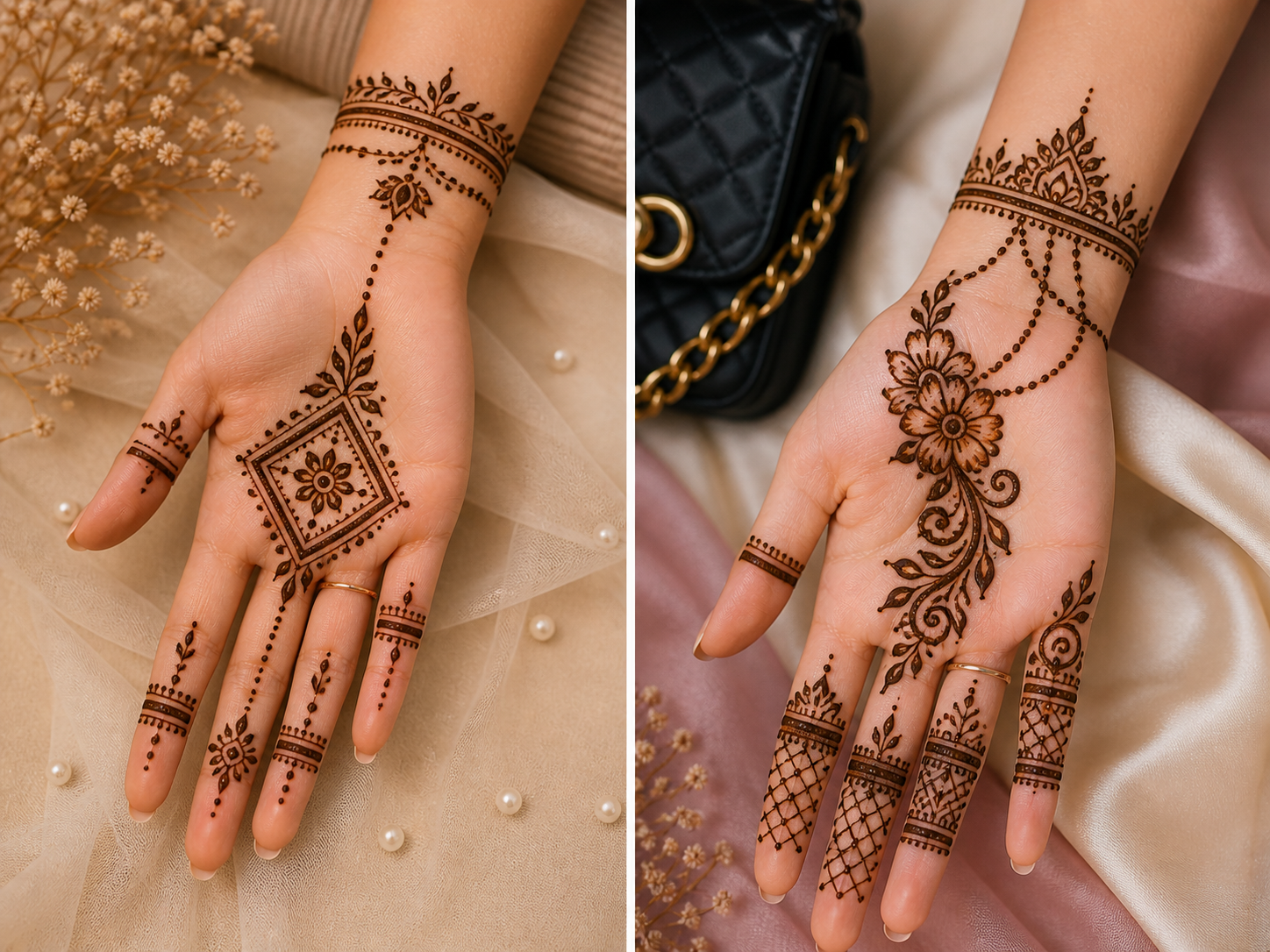 front hand mehndi design