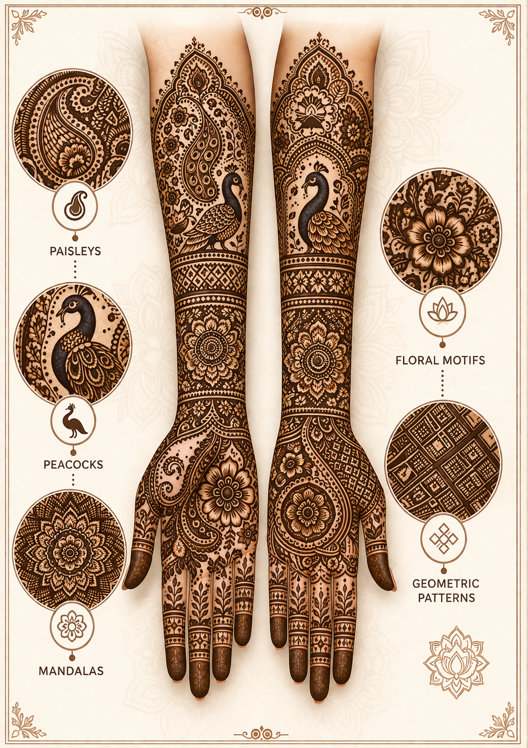 full hand mehndi design