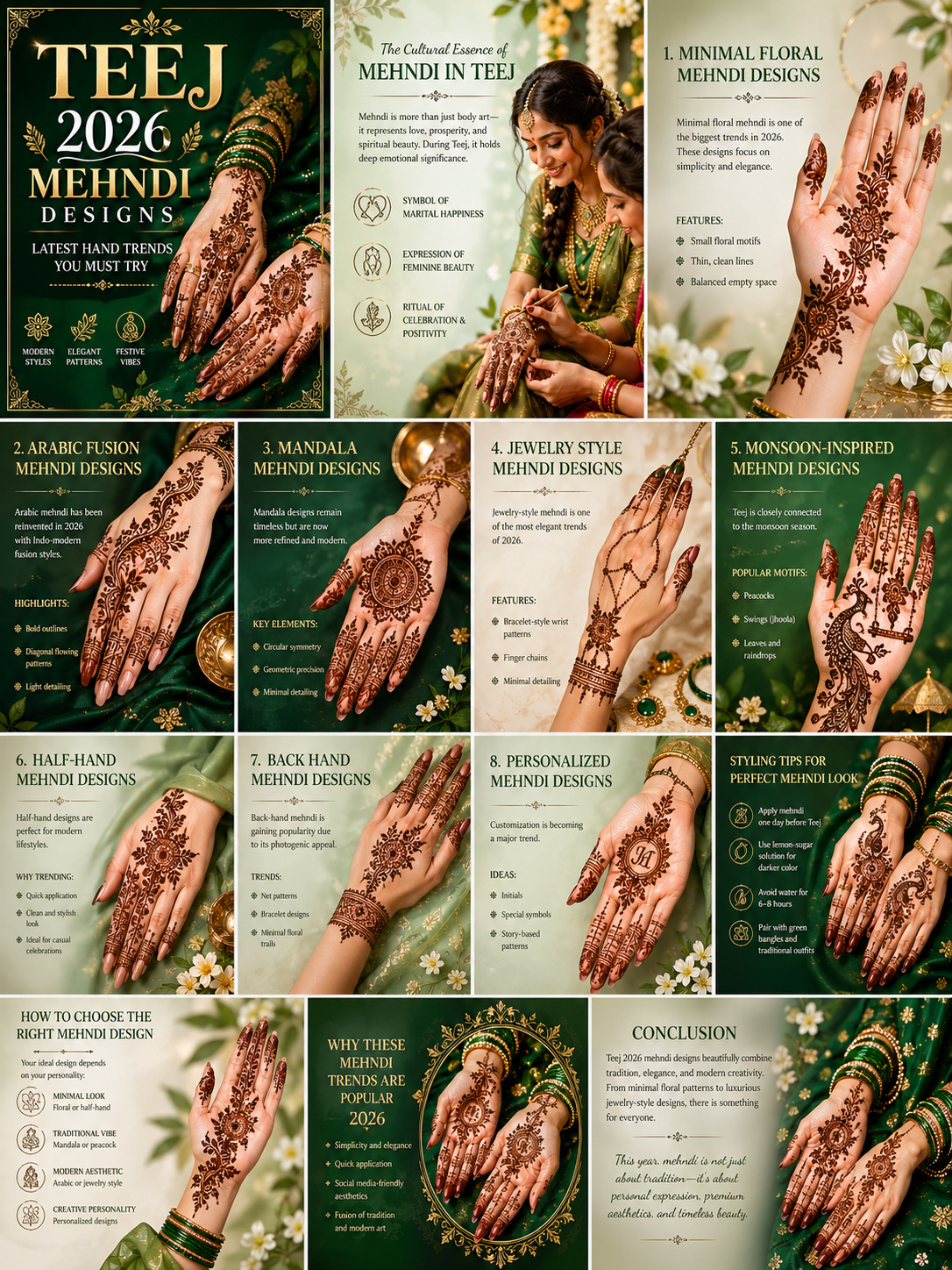 Teej mehndi designs